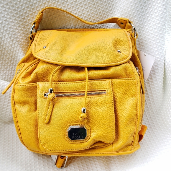 Tyler Rodan Handbags - New Tyler Rodan Mustard Yellow Mini Backpack Bag